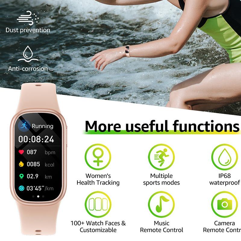 SCIONE Bluetooth Smart Watch Step Counting Sleep Health Monitoring Sports Bracelet
