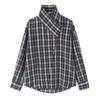 Women's Wholesale Style Spring New Arrival College Style Versatile Loose Plaid Double-breasted Long-sleeved Shirt