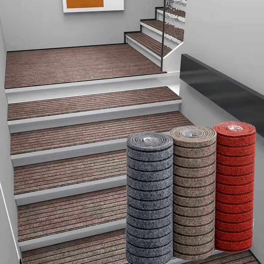 Non-slip Self-Adhesive Carpet Absorbent Cat Scratching Mat Striped Door Mat Stair