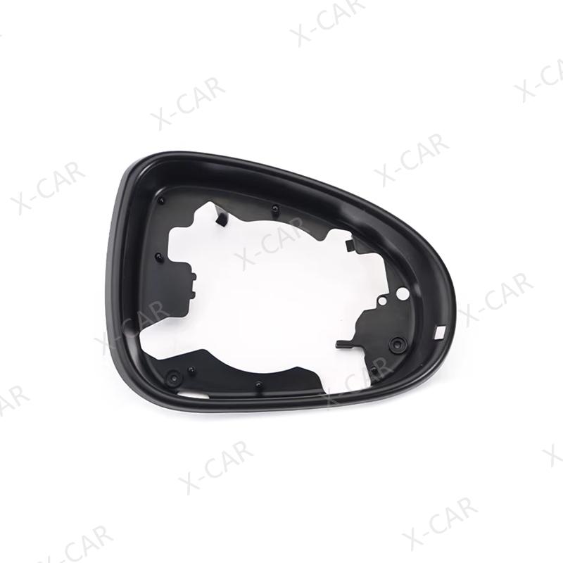 Para VW Touareg 2011 2012 2013 2014 2015 2016 2017 2018 Tampa Inferior da Moldura do Espelho Lateral Externo Lente de Vidro do Espelho Retrovisor