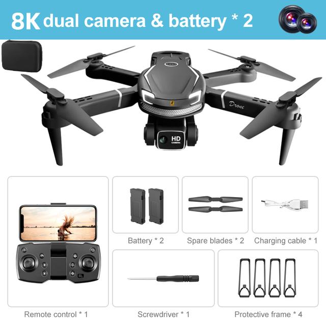 V88 Drone RC 8K HD Dual Camera Professional Obstacle Avoidance Aerial Hovering Photography GPS Optical Flow Brushless Quadcopter