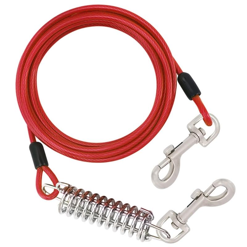 300cm Dogs Leash for Large Dog Walking Leash Rope Heavy Duty Extending Dog Leash Rope with Shock Absorbing Spring