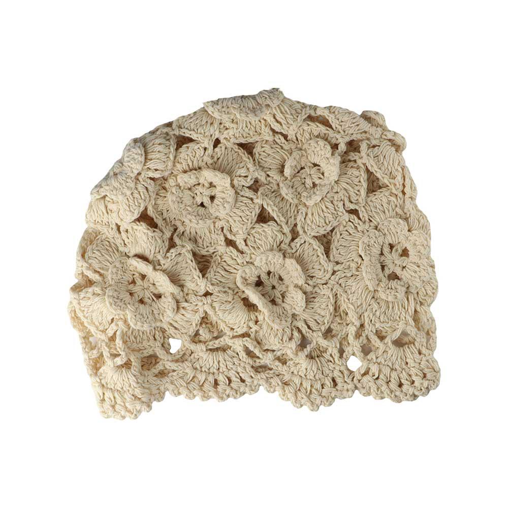 Minority Unique Crochet Toe Cap Matching Kerchief Hat Fashion Design Women Hat Korean Style Hat Woolen Weave Hand-Knitted Hat