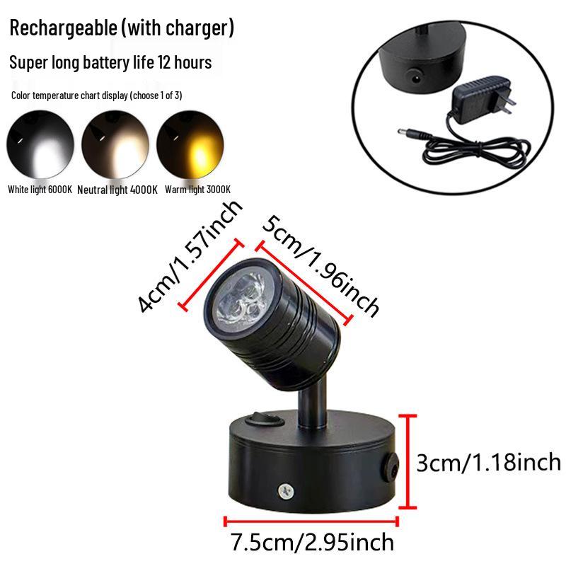 Wireless Jewelry Display Spotlight with Battery
