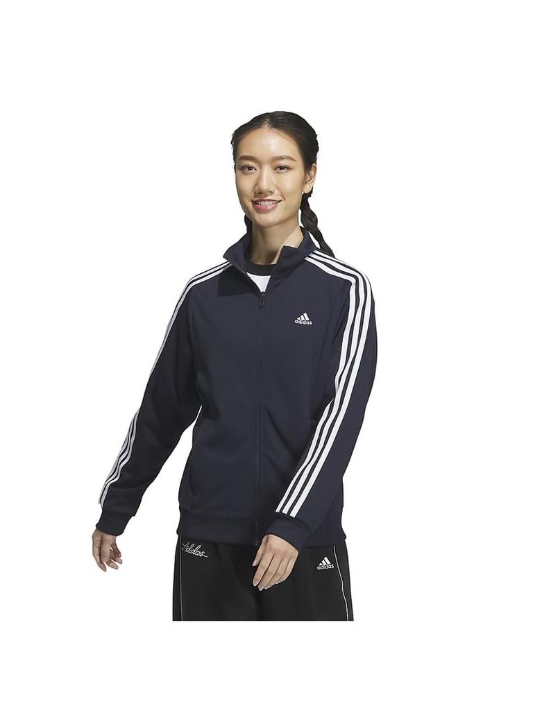 adidas W MH 3S Track Legend Size L Top, Ink/White,