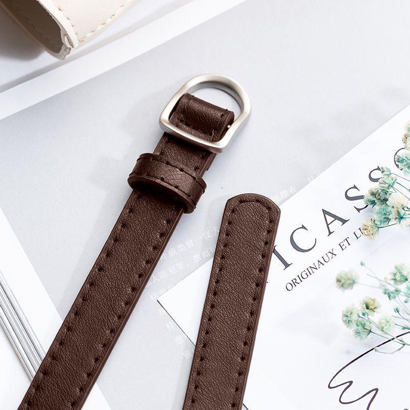 

Классический женский пояс из полиуретана разных цветов, идеально подходящий для повседневного и нарядного стилей. Coffee HalfCircle