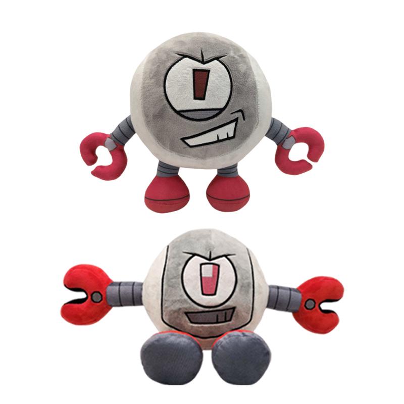 New Anime Gameoverse Plush Cute Game Completion Pink Dinosaur Grey Robot Stuffed Doll Toy Anime Merchandise Plush Toy Gifts