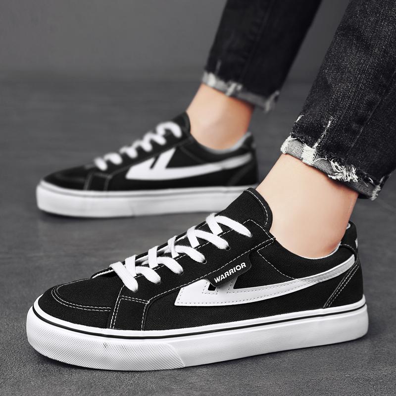 Warrior Simple Versatile Youth Campus Fashion Trend Daily Commuting Durable Balanced Lightweight Low-Top Skate Shoes Unisex Sneaker WXY-Q705HJ05