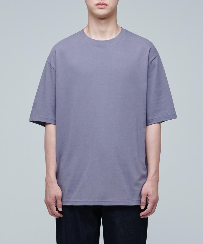 MUSINSA STANDARD Relaxed Fit Crew Neck T-Shirt 2 [Purple Grey]