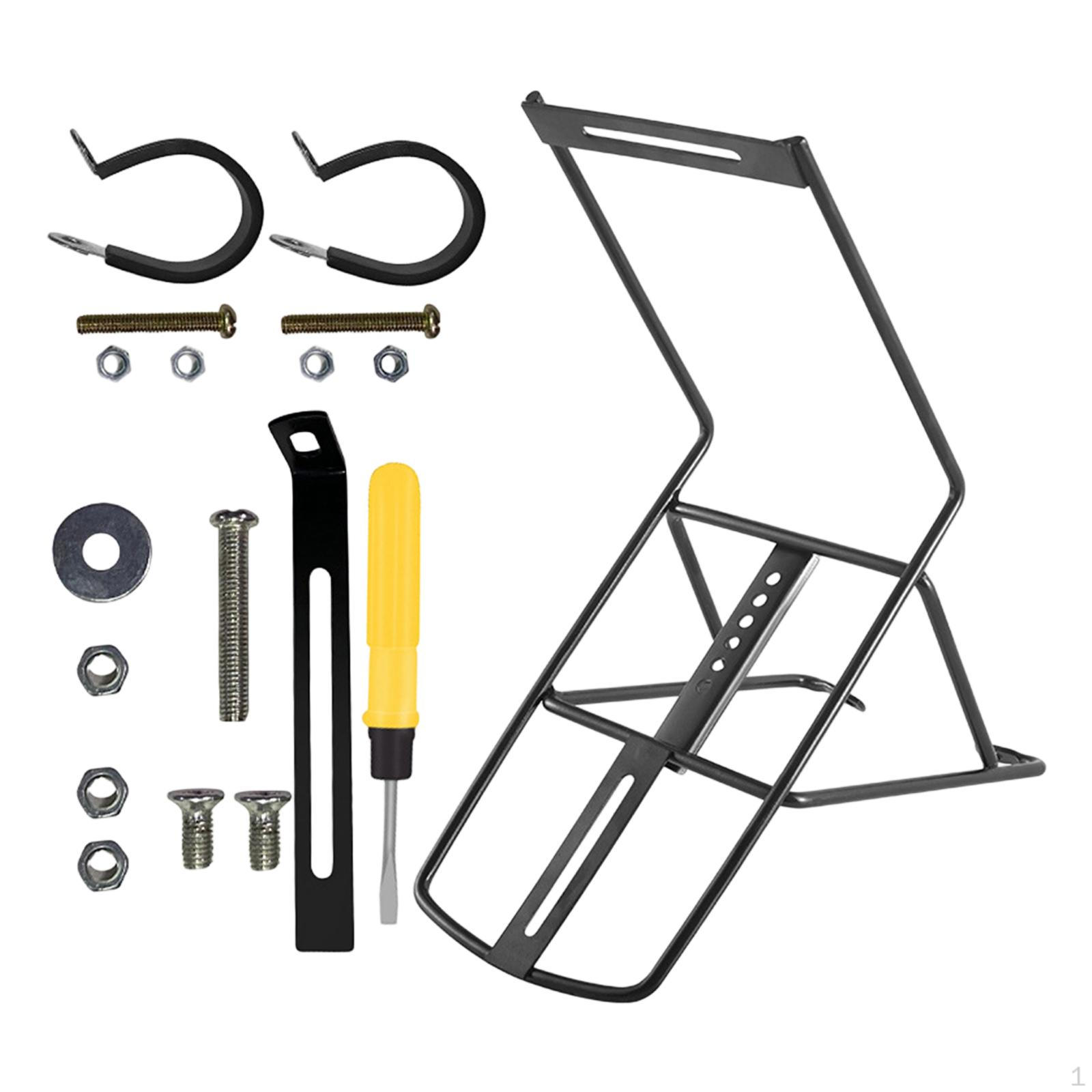 

Front Cargo Pannier Stand Sturdy Carrier with Double Fixing Clips And Enhanced Stability Suitable Steel