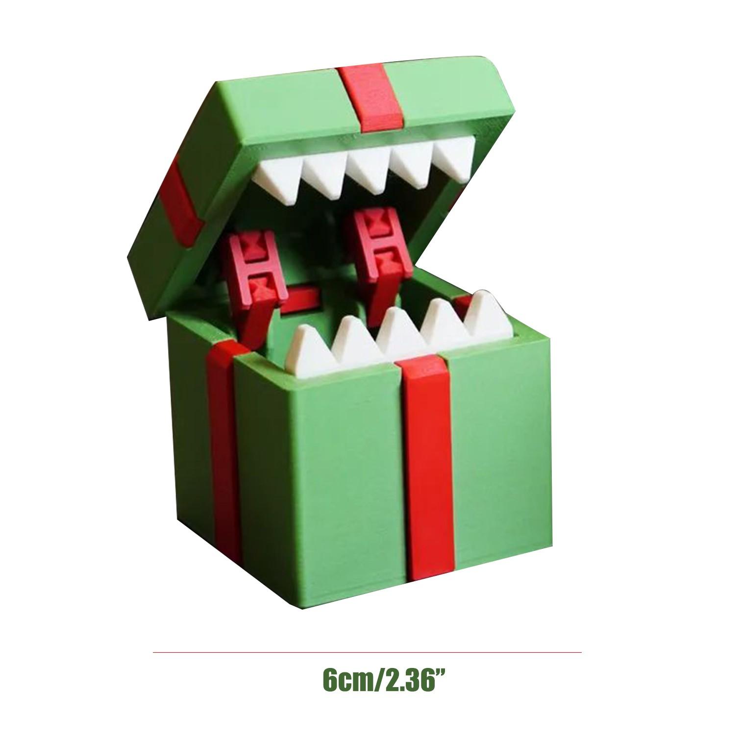 

Милая антропоморфная подарочная коробка-сюрприз, напечатанная на 3D-принтере One Size красный