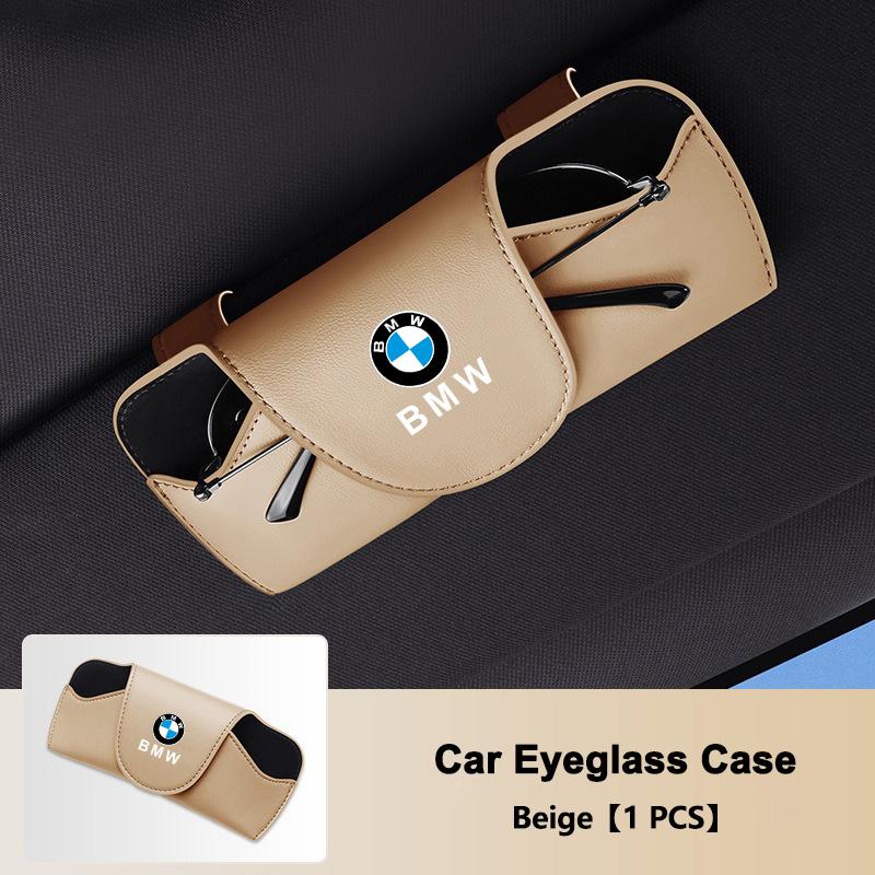 CMU2 Leather Car Sun Visor EyeGlasses Case glasses Bracket Clip For BMW 1 2 3 4 5 7 Series X1 X3 X4 X5 X6 X7 F10 F20 F30 G20 G30 F15