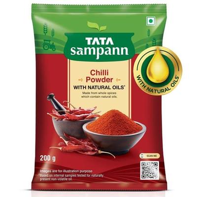 TATA Sampann Chilli Powder with Natural Oils, 200g, Lal Mirchi Powder, Mirchi Powder