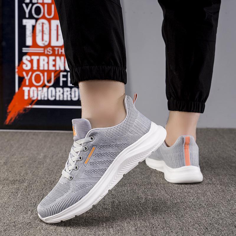 

Летняя мягкая подошва сетка дышащая повседневная мужская обувь женская обувь дышащая удобная спортивная обувь для ходьбы нескользящая обувь для пожилых 40 серый