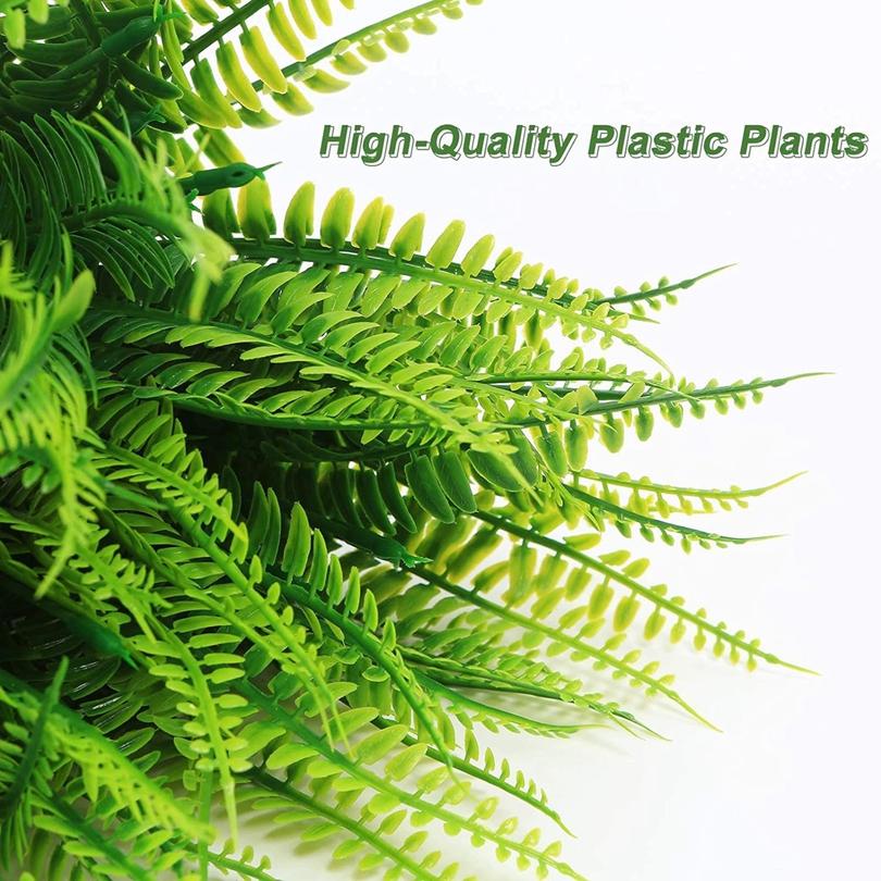 Artificial Plants Plastic Persian Fern Leaf Home Wedding Party Windowsill Decor Floral Accessory Wall Hanging Decorative Product