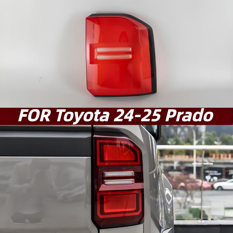 Toyota Prado 24-25 Rear Tail Light Housing Cover - Red Transparent
