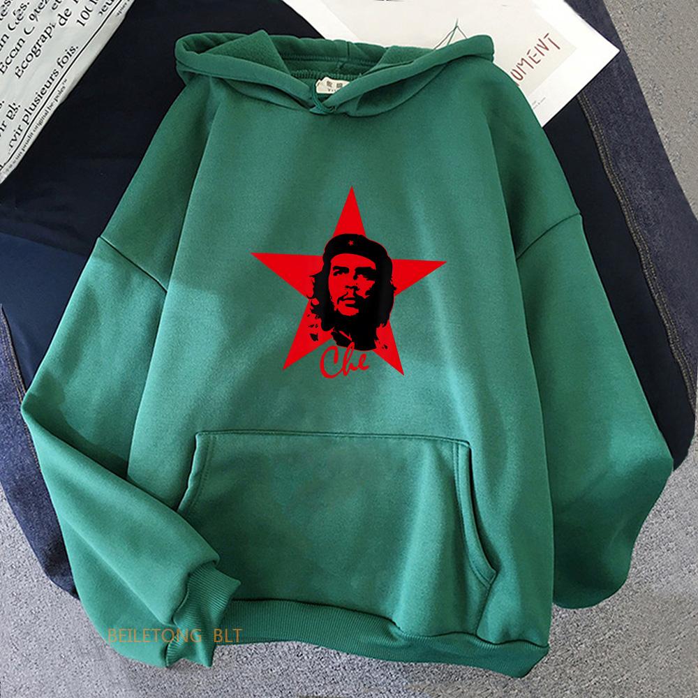 Che Guevara Graphic Printing Hoodies Long Sleeve Winter Sudadera Mujer Women/Men Casual Hooded Sweatshirt Streetwear Comfortable