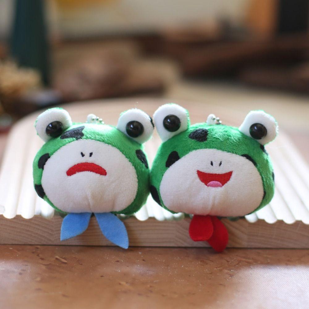 Stuffed Doll Red Scarf Frog Plush Pendant Cartoon Frog Frog Plush Keyring   Birthday Gifts