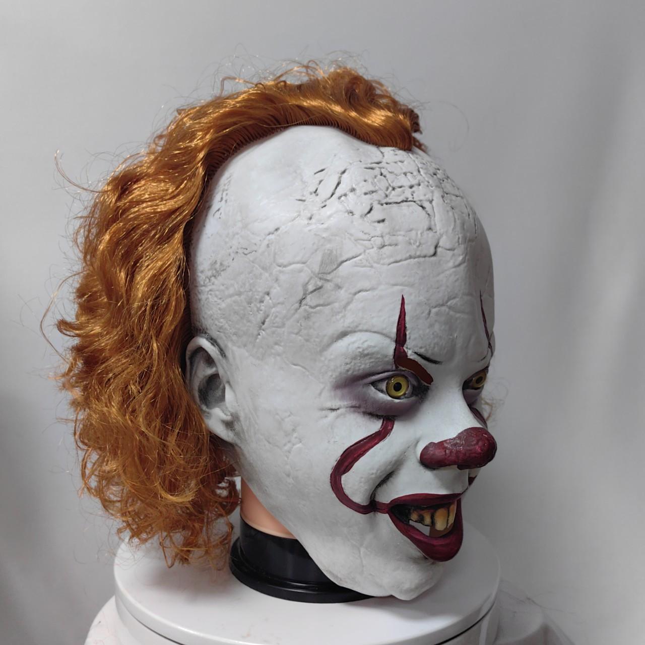 Halloween horror clown mask from the movie  The Return of the Clown  merchandise cosplay Latex hood
