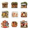 House Home Decoration Shop Shape Magnetic Sticker Chinese Style Refrigerator Magnet  Gift