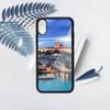 Prague Europe Prettiest Bridges City Phone Case PC pro iPhone 11 12 13 pro XS MAX 8 7 6 6S Plus X XR Luxusní skořepinové pozadí