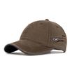 Men's Cotton Solid Color Curved Brim Baseball Cap - Outdoor/Sun Hat for Spring & Summer