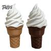 Articulated Ice Cream Toy 3D Printed Slippery Toy, Stress Relief Twisting Cone Cone, Spiral Rotating Fidget for Desk Decor Educational