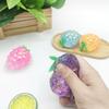 1/3/5Pcs Stress Relief Toy Soft Elastic TPR Material Decompression Toy Glitter Grape Shape Design Portable Small Size Squeeze Toy
