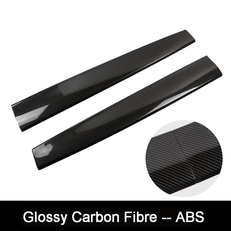 For Tesla Model 3 Y Dashboard Panel Cover Door Trim Decoration Sticker Model3 ABS Carbon Fiber Pattern Decor Accessories