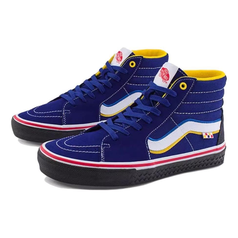 Vans PaDin Musa X  Sk8 Shock Absorbing Durable High-Top Skate Shoes Unisex Skate Shoes Blue VN0A5FCCCJE