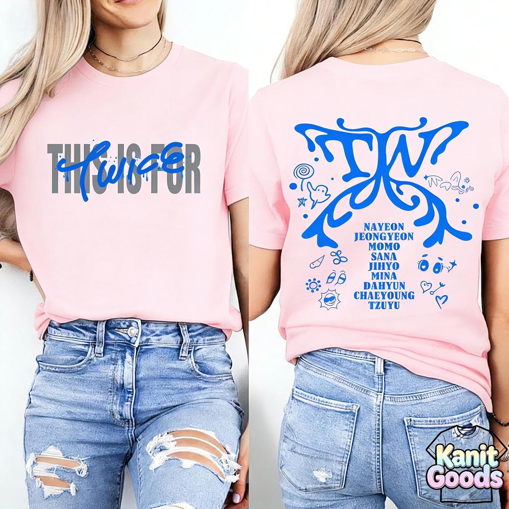 Esta es para la Camiseta del Tour Mundial en EE. UU. 2026 TEN La Historia Continúa Camiseta Miembros Camiseta Tour Mundial, Merch Kpop Twice Y2k Ins