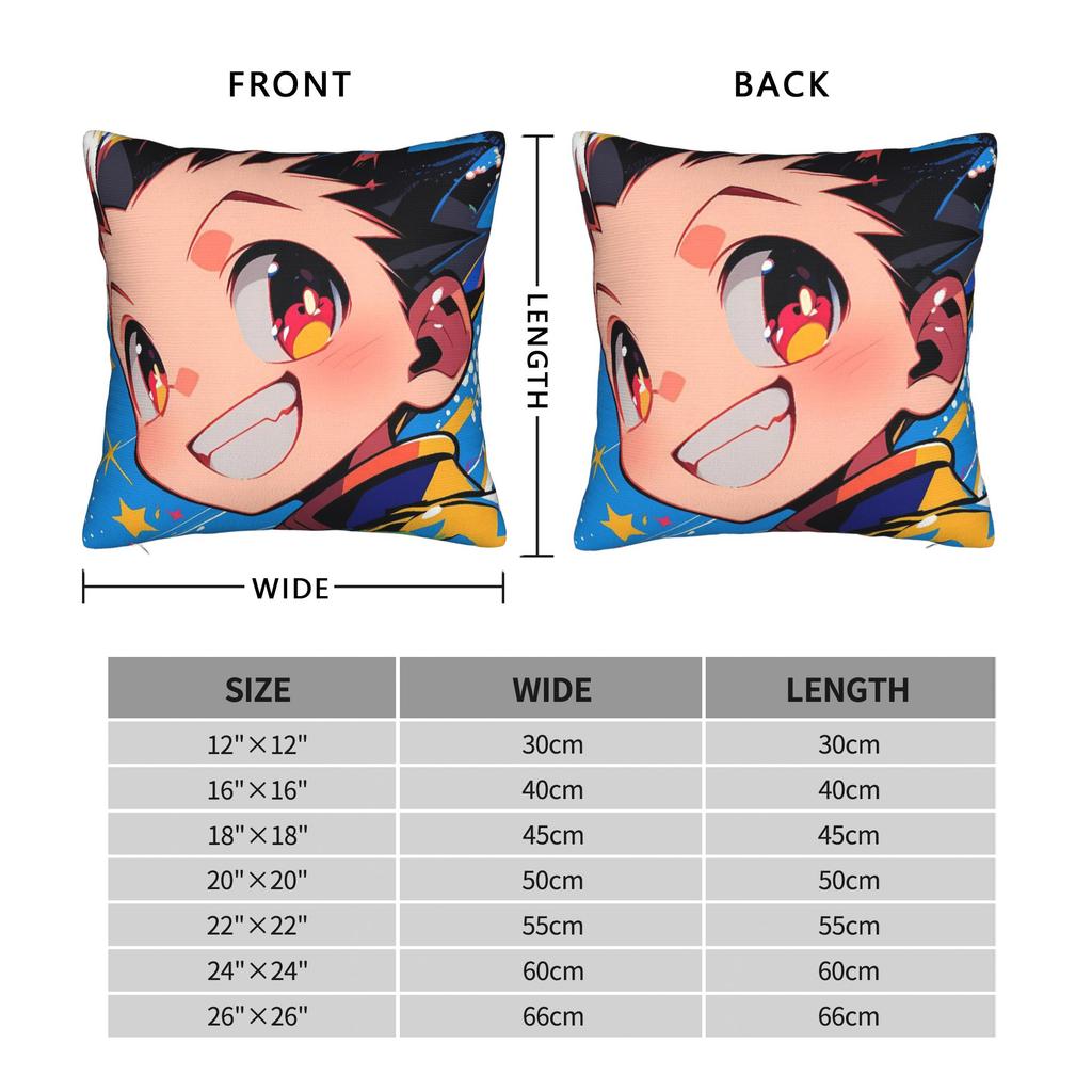 Anime Gon Pillow Case Funny Pillow Cover Comfy Pillowcases For Sofa Couch Bed Living Room