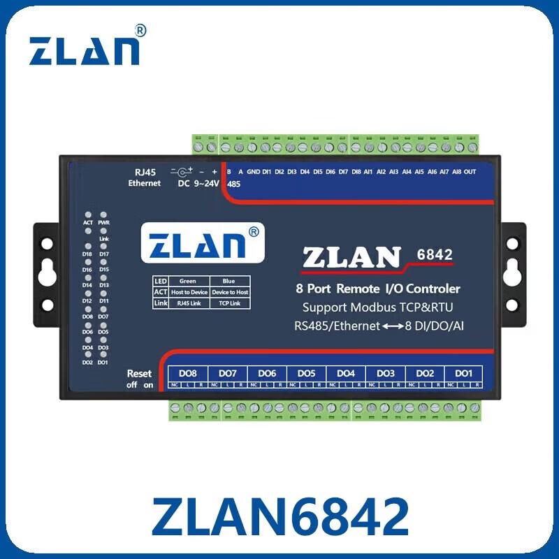 ZLAN 6842 8-Channel Remote IO Controller