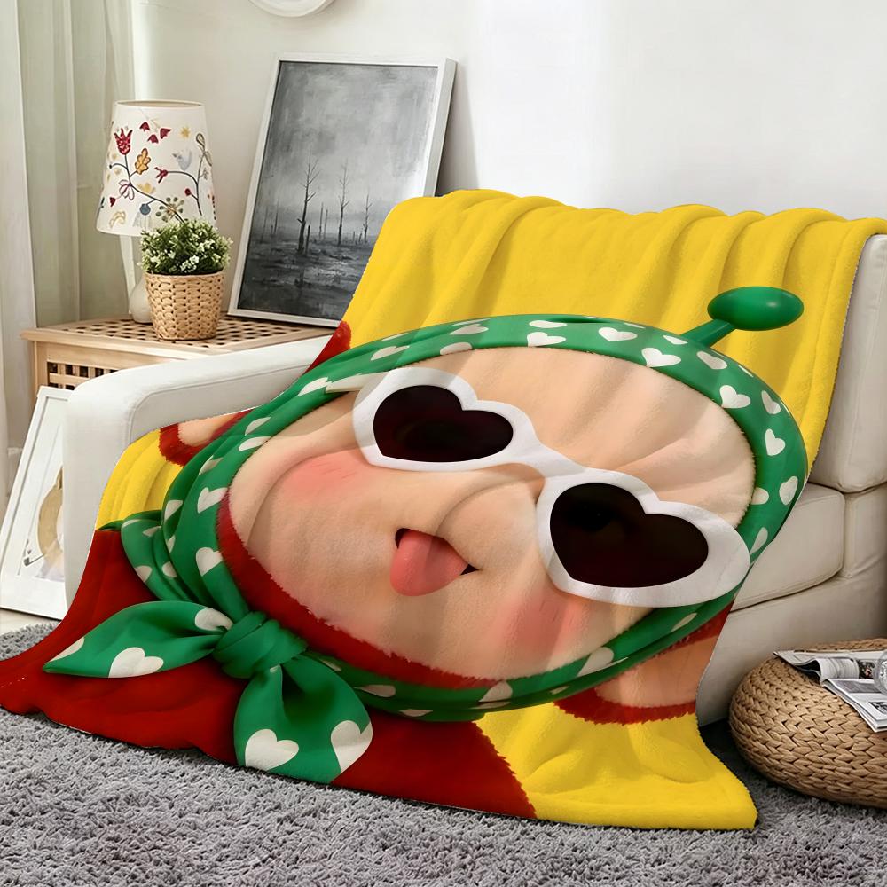 Cartoon T Teletubbies Flannel Blanket Suitable for Sofa Living Room Bedroom