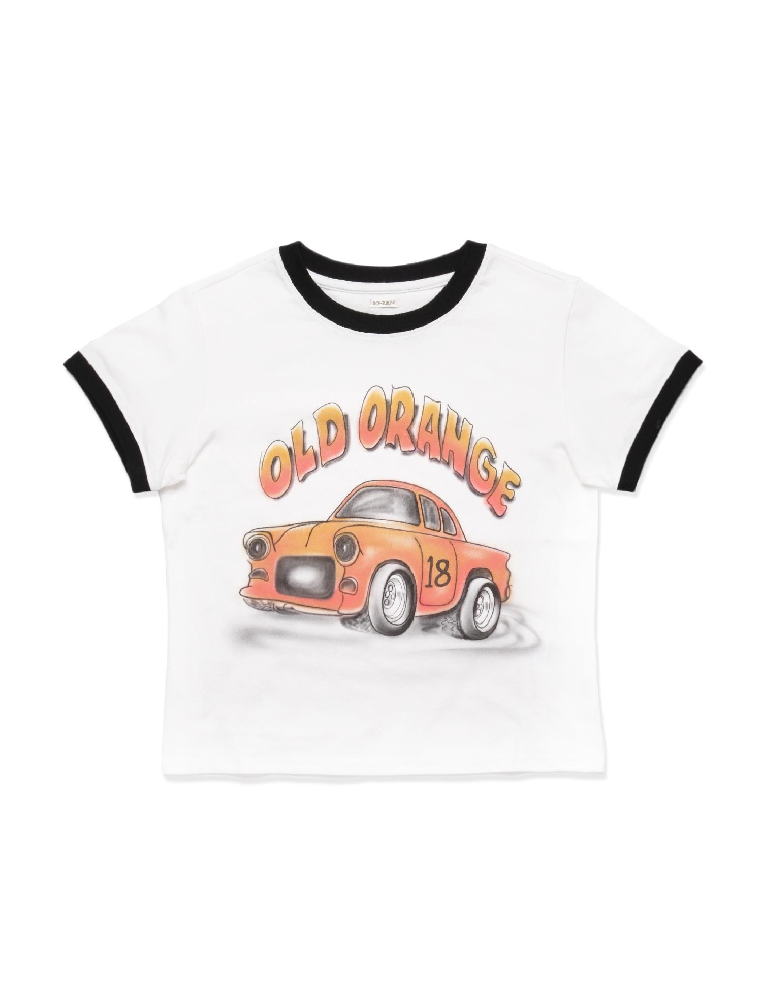 Bonrow Crop Old Orange Tee