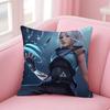Hot Game V-Valorant Pillow Case Pattern Printing Pillowcase Living Room Sofa Cushion Cover Bedroom Room Decor