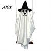 Glowing Ghost for Terrace 1.2/1.8M Hanging Dog on Swing, LED Light Up Cute Puppy Spooky Halloween Party Supplies Swing Ornament Tree, Porch,