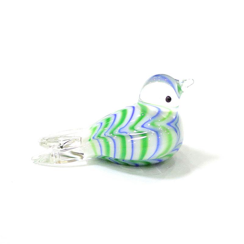 Miniature Murano Glass Bird Decorative Figurine Japan Style Home Fairy Garden Decor Accessories Lovely Handmade Animal Ornaments
