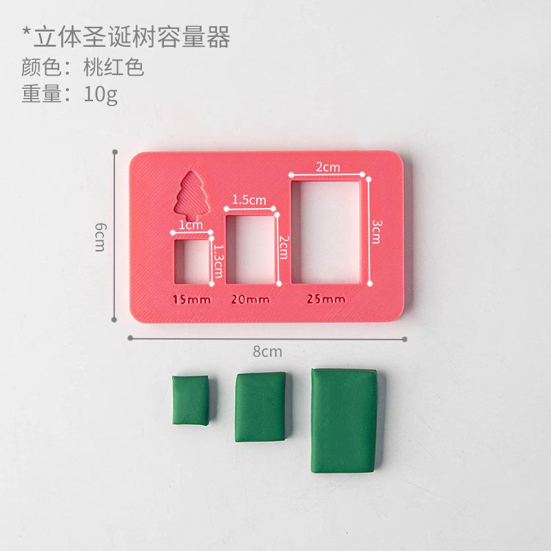 

Soft Pottery Three-dimensional Christmas Tree Mold Auxiliary Tool Easy To Operate and Quick DIY Holiday Hanging Earrings Gifts