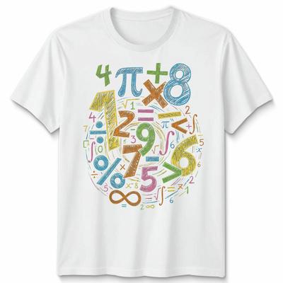 Numbers Math Symbols Education UnisexS TShirt UnisexS Tee Graphic Unisex Top