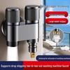 Dual Outlet Washing Machine Faucet with Auto Shut-off Valve
