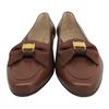 Makellose Salvatore Ferragamo Pumps Vara-Schleife Braunes Leder Damen Gebraucht
