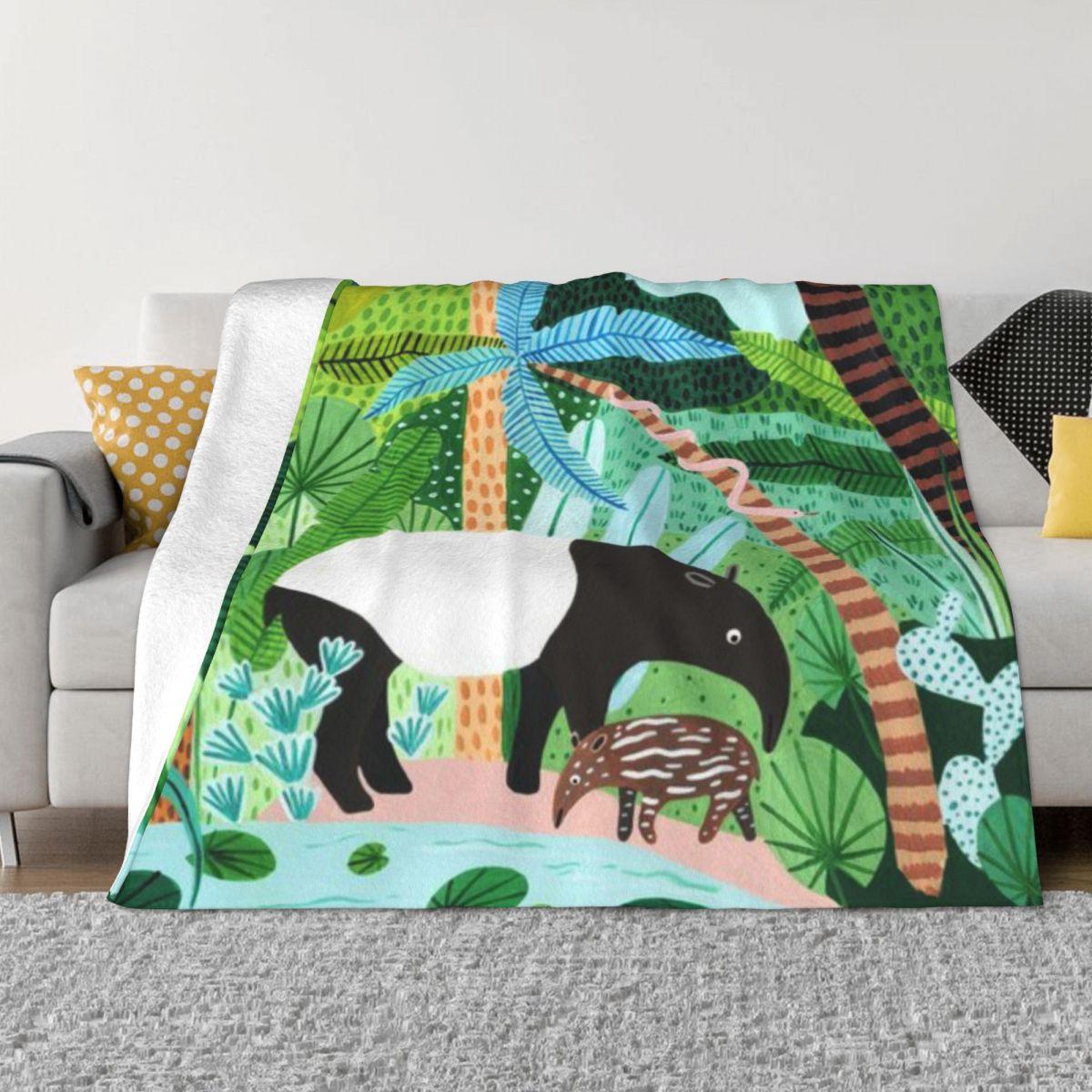 

Malayan Tapir Baby Print Custom Gift An Ultra-Soft Micro Fleece Blanket 30x40in