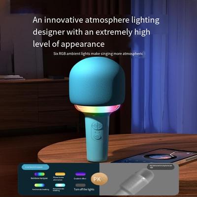 1PC L8 Microphone, Stereo All-in-one Machine, Wireless Bluetooth Microphone, Entertainment Children, Karaoke Audio, Charging Model