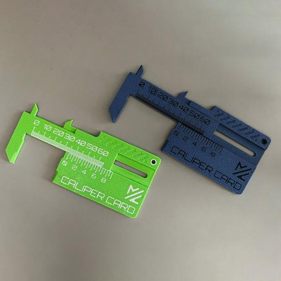 3D Printed Caliper Card Caliper Ruler Sliding Gauge Ruler Measuring Tool Portable Vernier Caliper Keychain Pendant for Quick Measurements