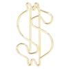 50Pcs Dollar Shape Cute Paper Clips Gold Small Paper Clips Cute Paper Clips  Book Marking