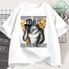 Dont Worry Kitten Daddys Here Wolf Funny Meme T Shirts Unisexs Clothing Casual Cotton Short Sleeve Oversized Tshirts Streetwear