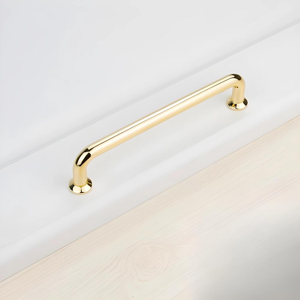 Kitchen railing furniture handle cabinet gold long gloss retro loft 128mm