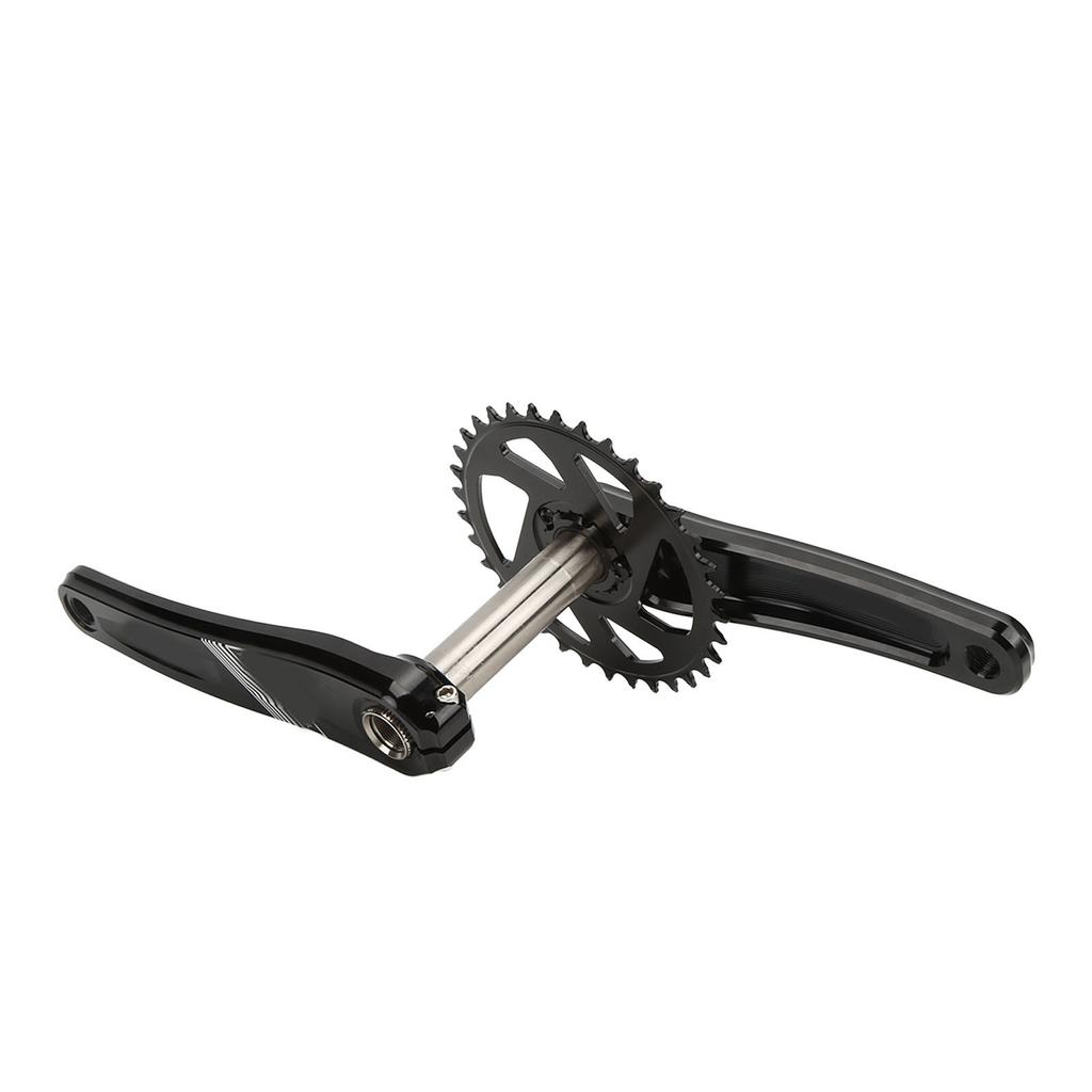 MEROCA 34T Mountainbike Kurbelgarnitur Aluminiumlegierung Hohl Integrierte Kurbelgarnitur mit Kettenblatt und Tretlager