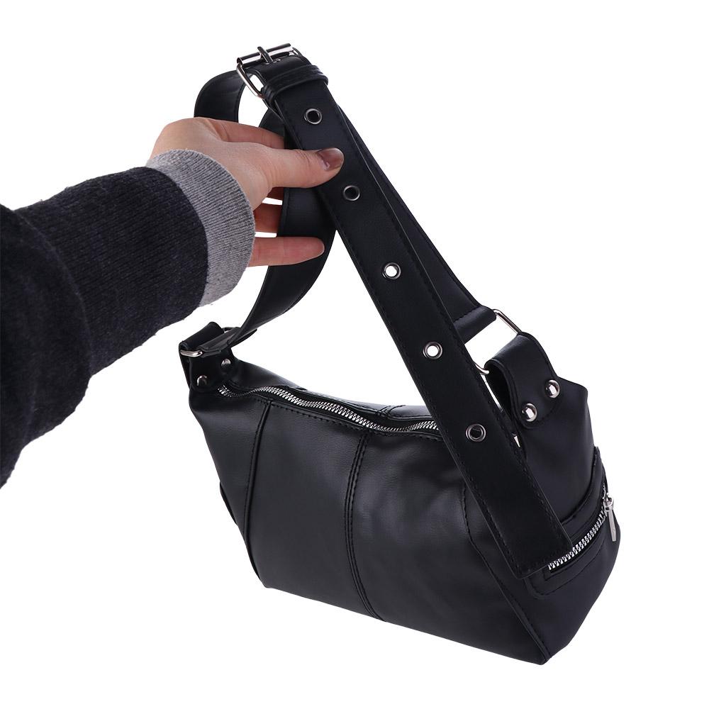 Gothic Y2K Underarm Bag Harajuku Punk Crossbody Bag Punk PU Shoulder Bag  Travel
